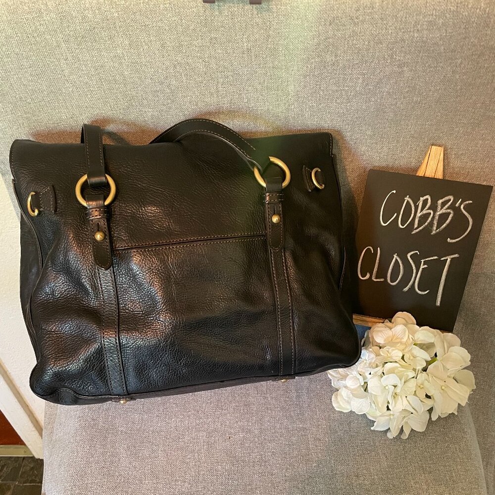 Dooney & Bourke Black Leather Shoulder Bag - Picture 2 of 13